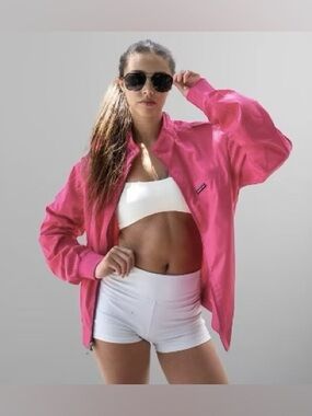 Members Only pink bomber jacket size small womens